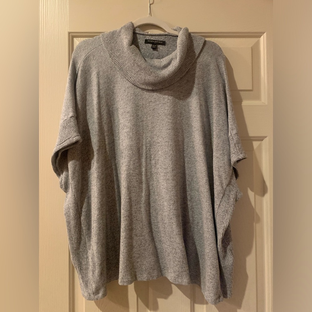 Oversized -Cow neck sweater vest-very soft